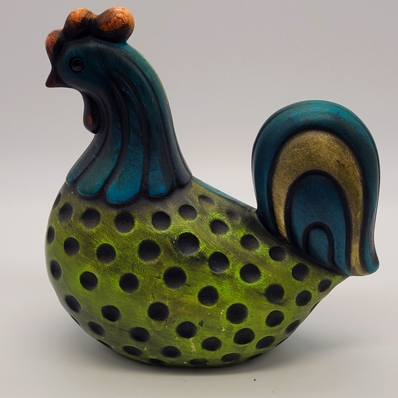 Vintage Ardco Ceramic Rooster Hand Painted Made In Japan - Picture 1 of 7